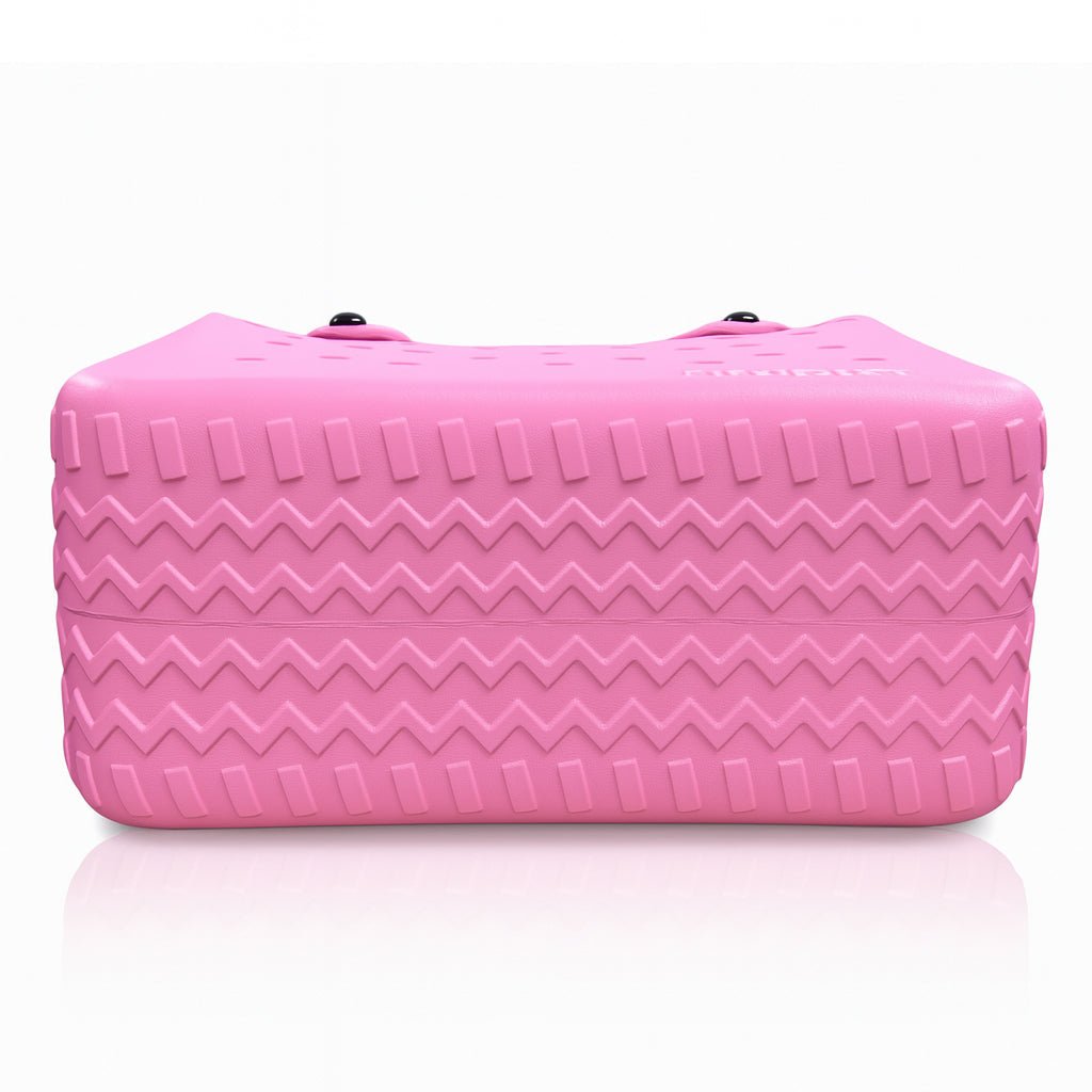 Rubber Tote Bag Set of 3 (XL/M/S) – Stylish Pink Tones EVA Bags, Great Value - Courbe et Compagnie