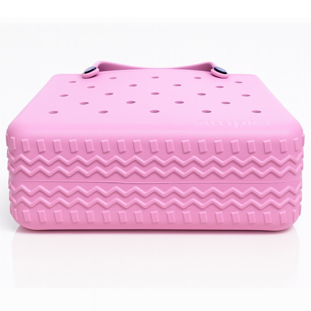 Rubber Tote Bag Set of 3 (XL/M/S) – Stylish Pink Tones EVA Bags, Great Value - Courbe et Compagnie
