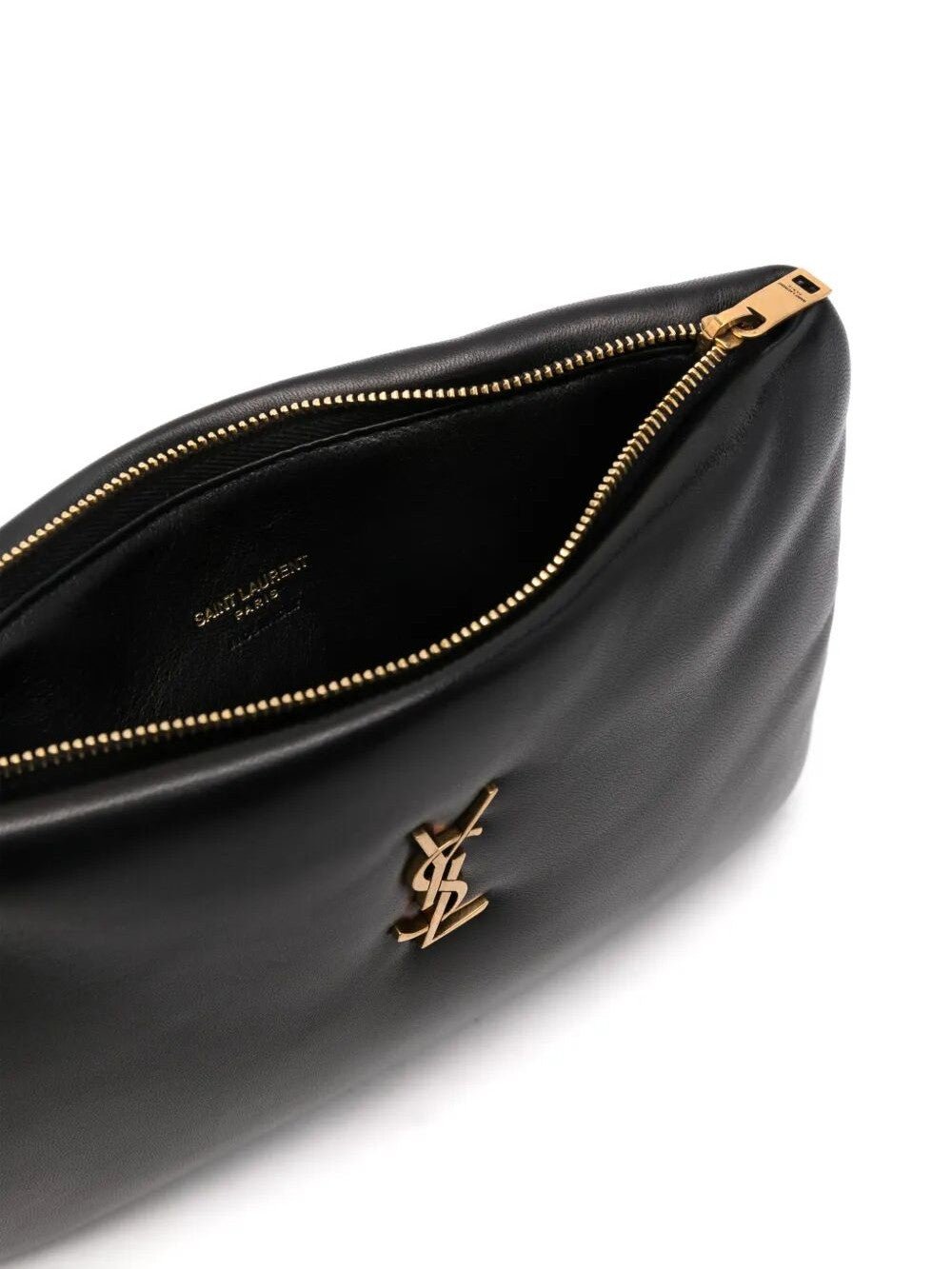 Saint Laurent Women Calypso Small Pouch In Lambskin - Courbe et Compagnie