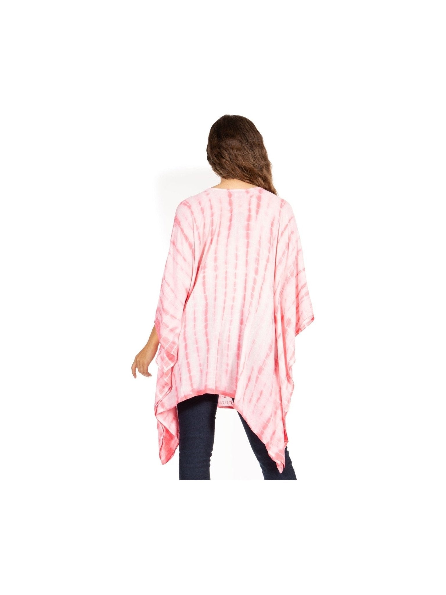 Sakkas Wren Lightweight Circle Poncho Top Blouse With Detailed Embroidery - Courbe et Compagnie