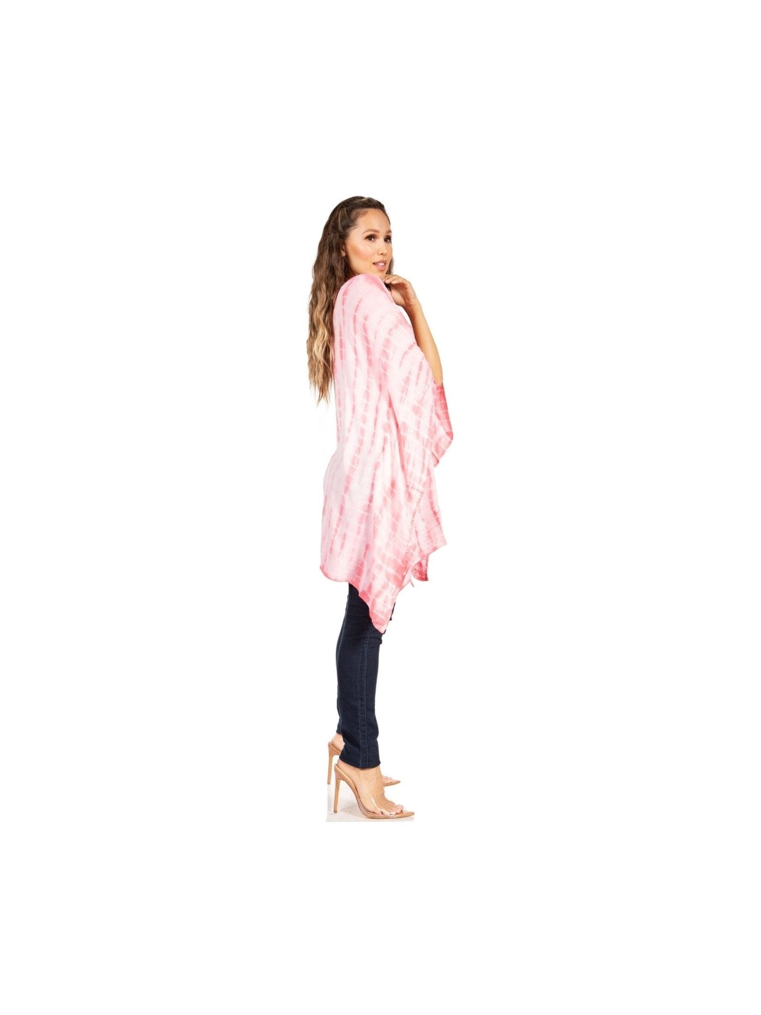 Sakkas Wren Lightweight Circle Poncho Top Blouse With Detailed Embroidery - Courbe et Compagnie