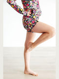 SALE Flexible Floral Active Shorty Shorts - Courbe et Compagnie