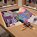 Scarf ABSTRACT EQUINE Metropolitan Collection BYMANYC ® New York - Courbe et Compagnie