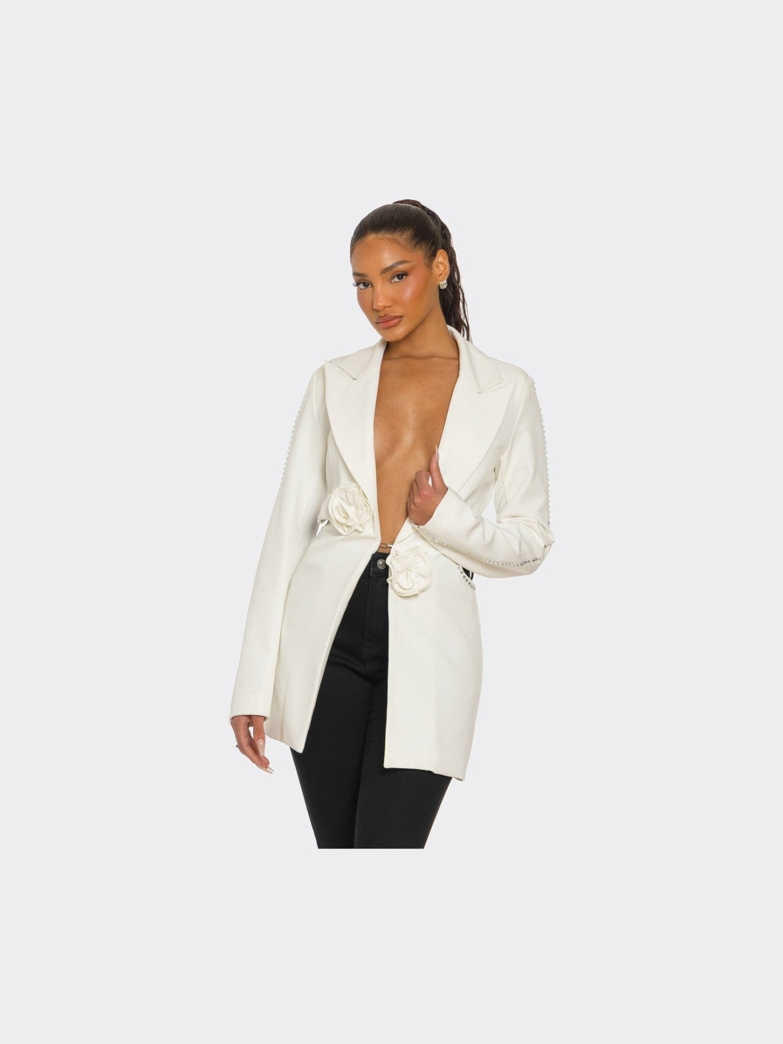 Sculpted Elegance Blazer - Courbe et Compagnie