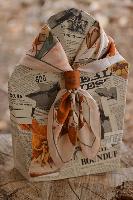 September Ride Cowgirl Silk Scarf Wild Rag - Courbe et Compagnie