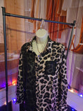 Sequin Leopard Print Button Down Blouse – Glam Wild Long Sleeve Top - Courbe et Compagnie