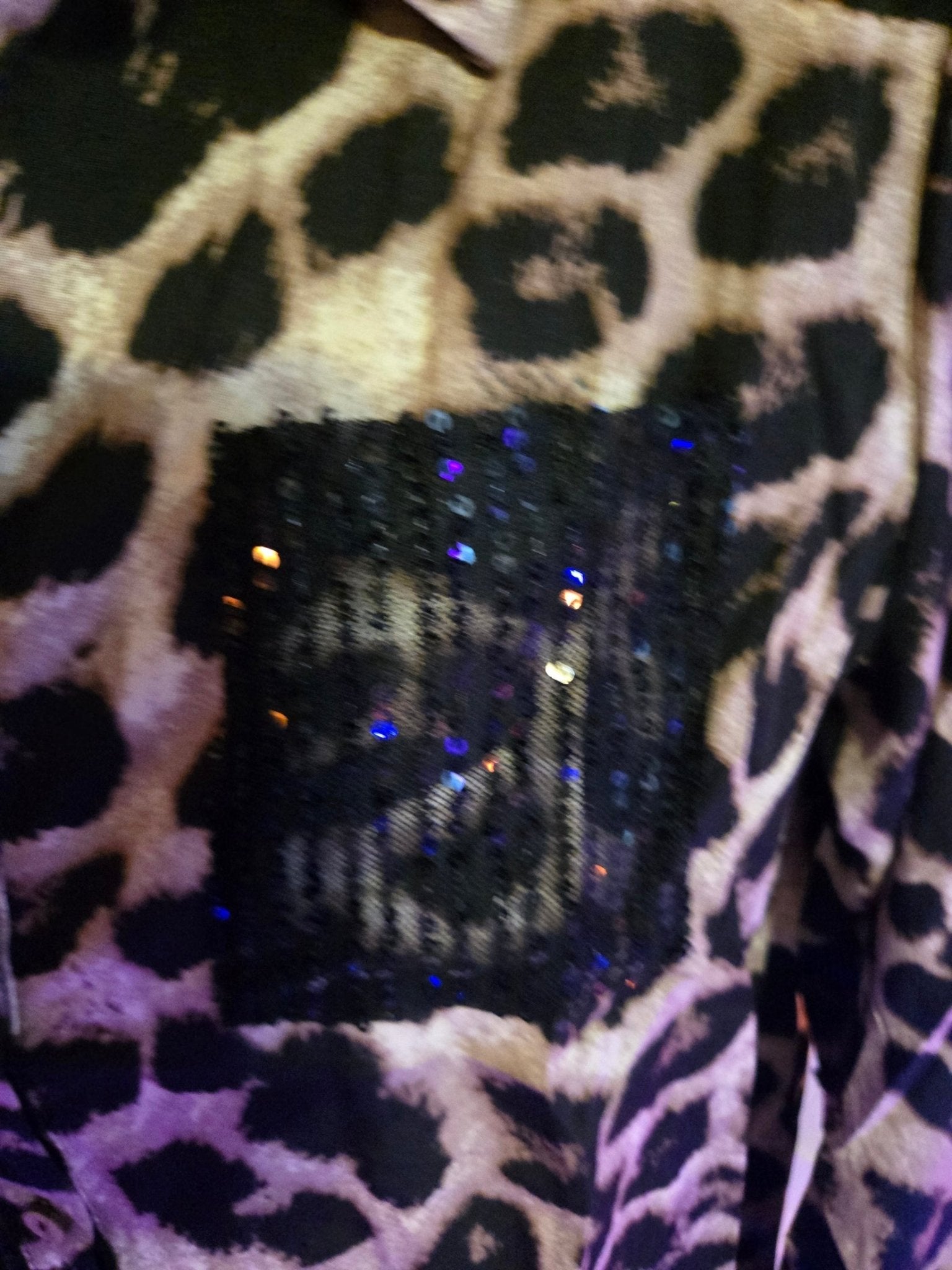 Sequin Leopard Print Button Down Blouse – Glam Wild Long Sleeve Top - Courbe et Compagnie