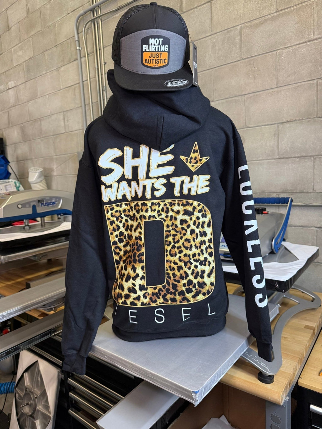 She Wants The Diesel Hoodie Leopard Edition - Courbe et Compagnie