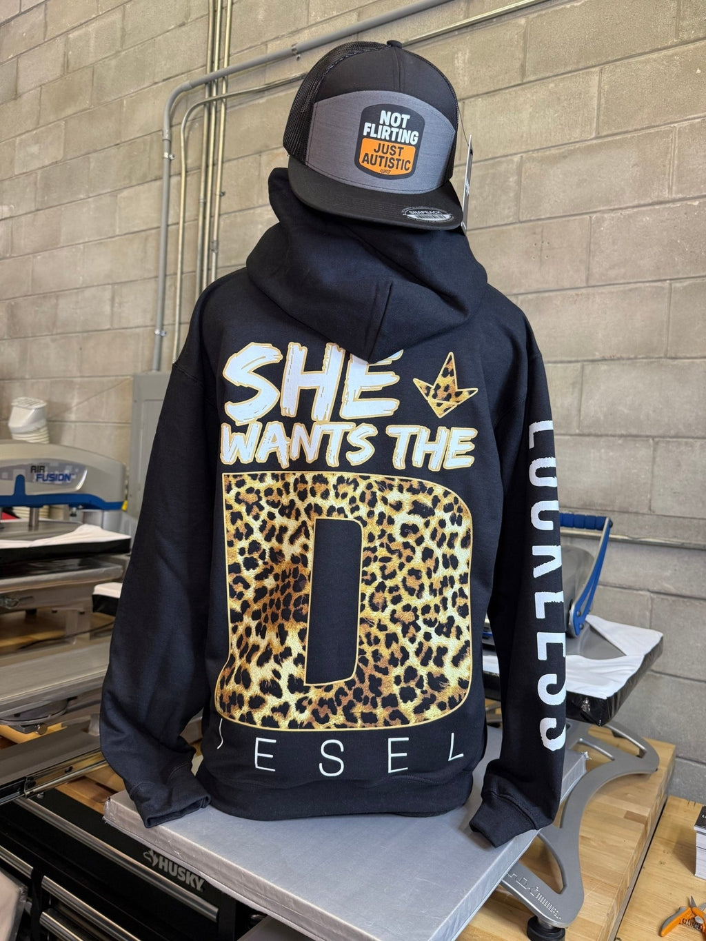 She Wants The Diesel Hoodie Leopard Edition - Courbe et Compagnie