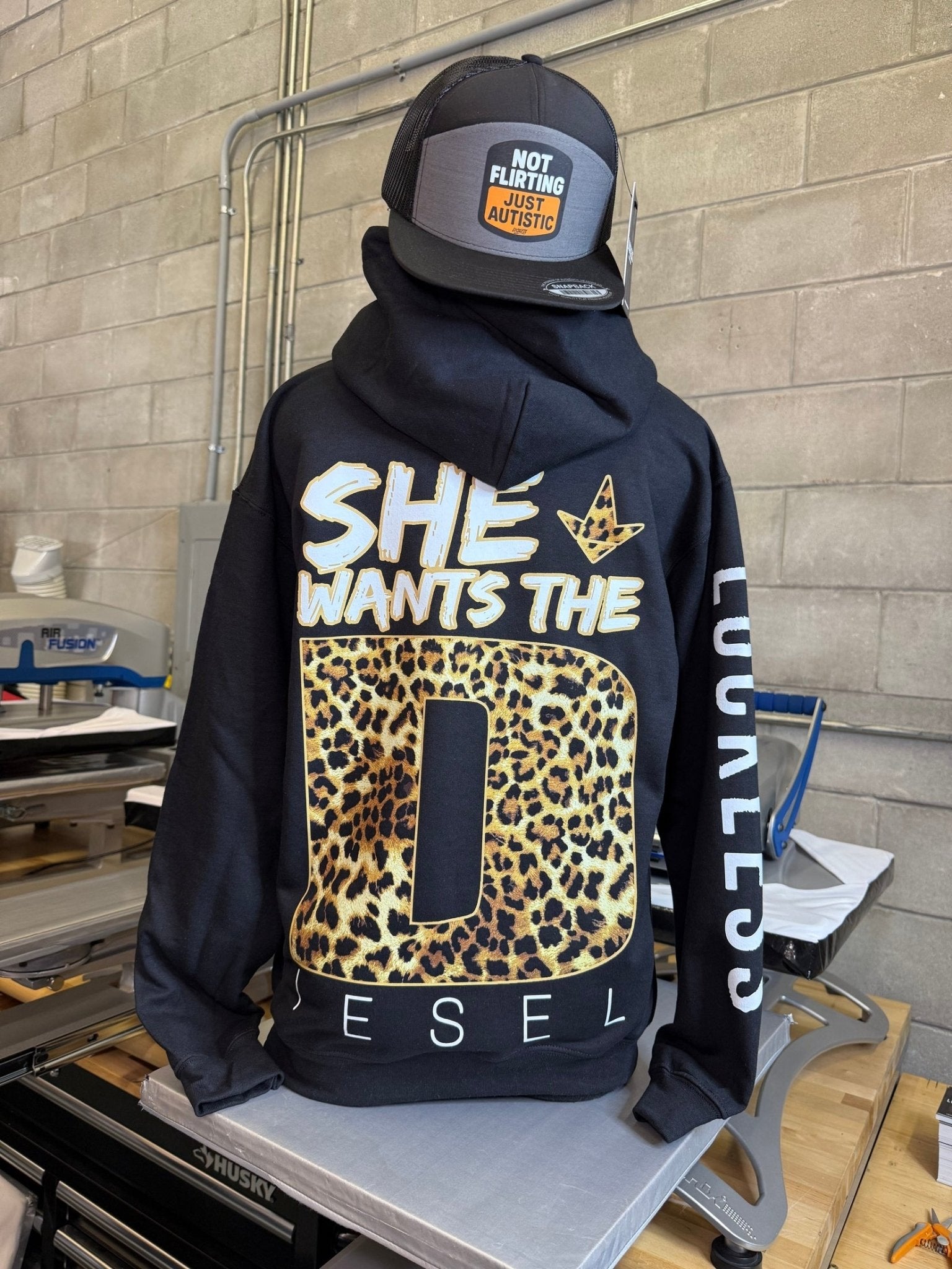 She Wants The Diesel Hoodie Leopard Edition - Courbe et Compagnie