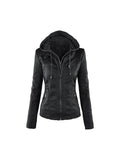 Shenandoah Womens Real Leather Hooded Jacket - Courbe et Compagnie