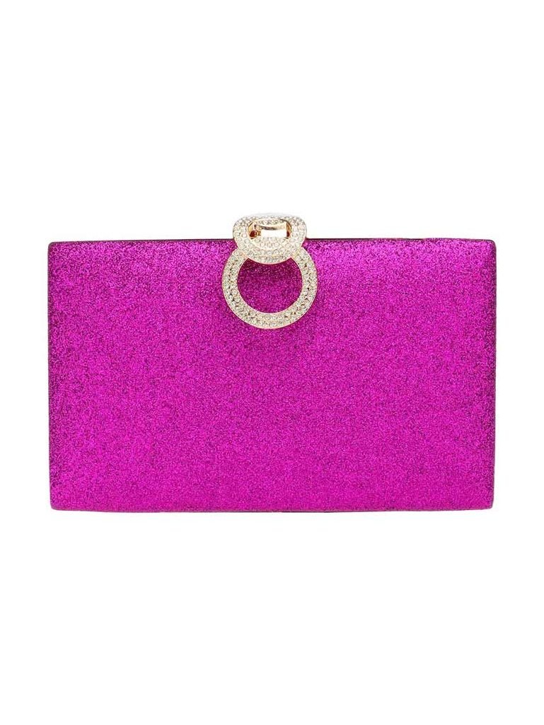 Shimmery Evening Clutch Crossbody Bag - Courbe et Compagnie