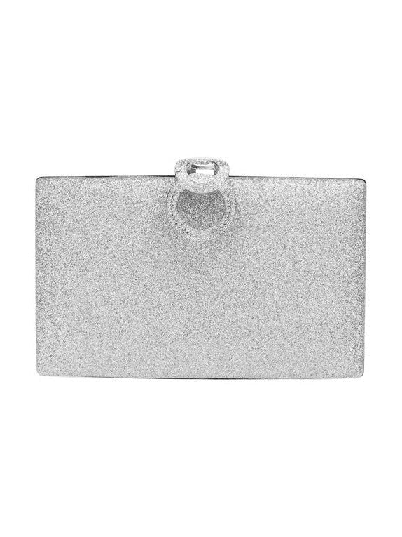 Shimmery Evening Clutch Crossbody Bag - Courbe et Compagnie