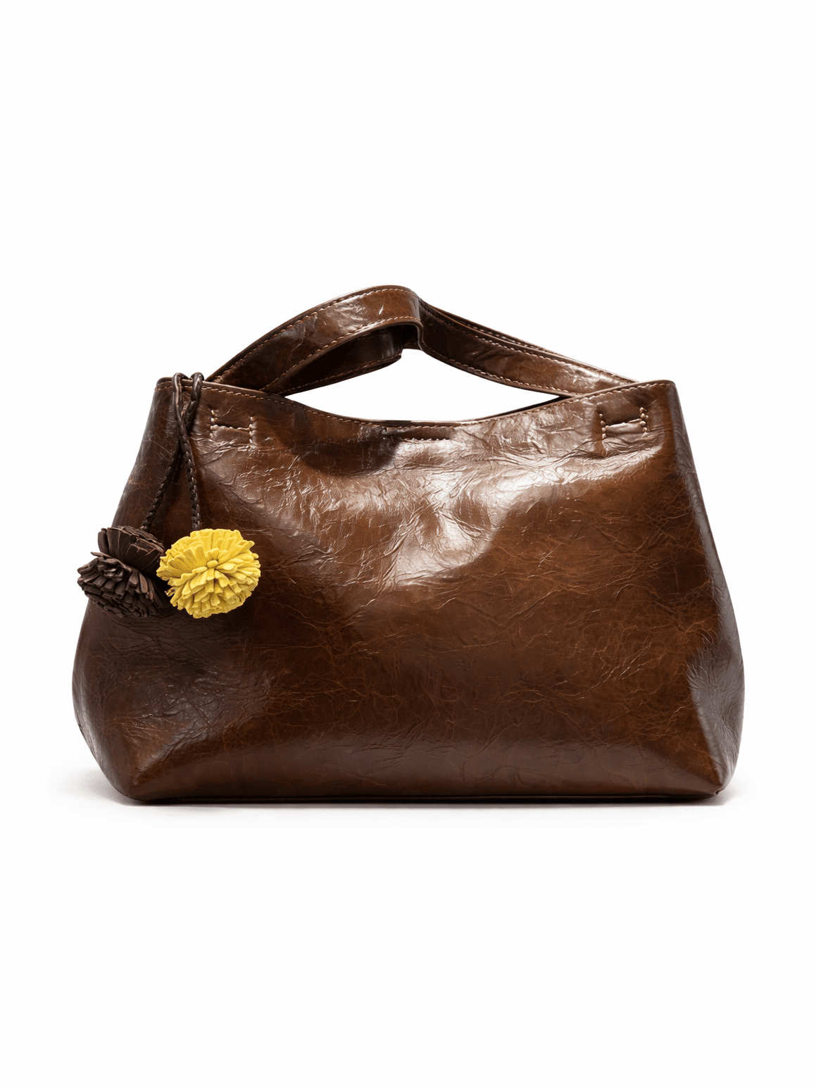 Sienna Mini Carry Bag – Caramel Brown Mini Handbag for Everyday & Going Out Outfits - Courbe et Compagnie