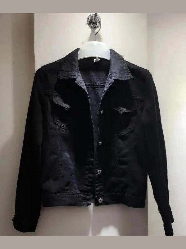 Slim-Fit Denim Jacket – Classic Button-Up Jean Coat - Courbe et Compagnie