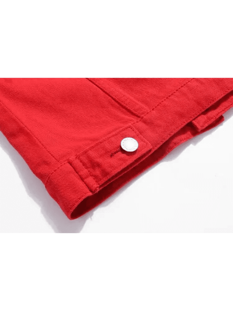 Slim-Fit Denim Jacket – Classic Button-Up Jean Coat - Courbe et Compagnie