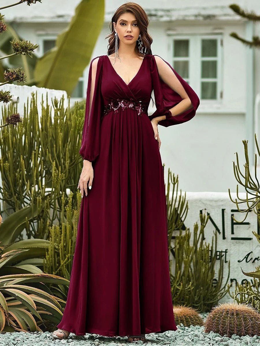 Slim Fit Plus Size Maxi Dress - Courbe et Compagnie