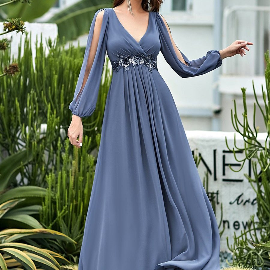 Slim Fit Plus Size Maxi Dress - Courbe et Compagnie