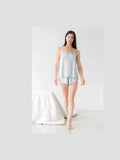 Sofia Brushed Pima Cotton Lace Camisole & Shorts Set - Courbe et Compagnie