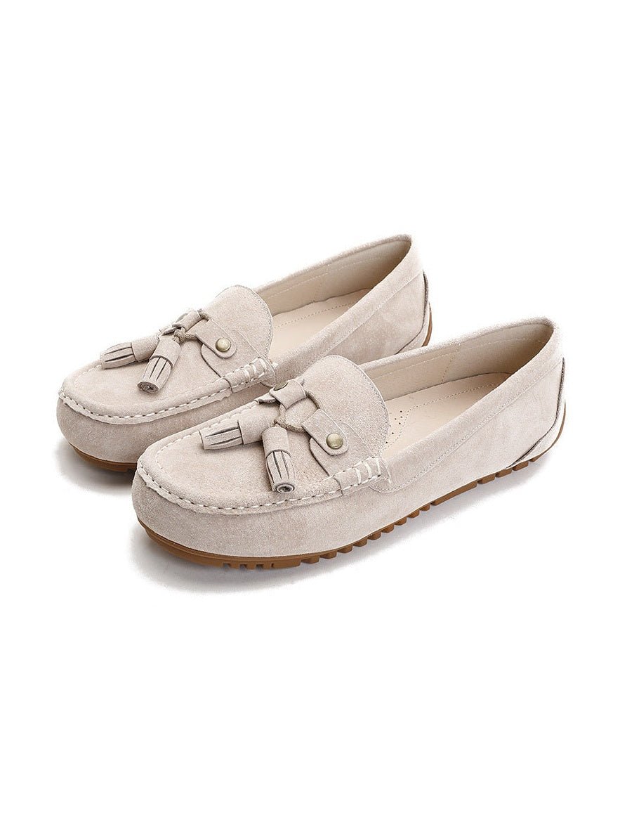 Soft-Bottom Non-Slip Slip-On Loafer Flats — Women’s Easy Comfort Shoes - Courbe et Compagnie