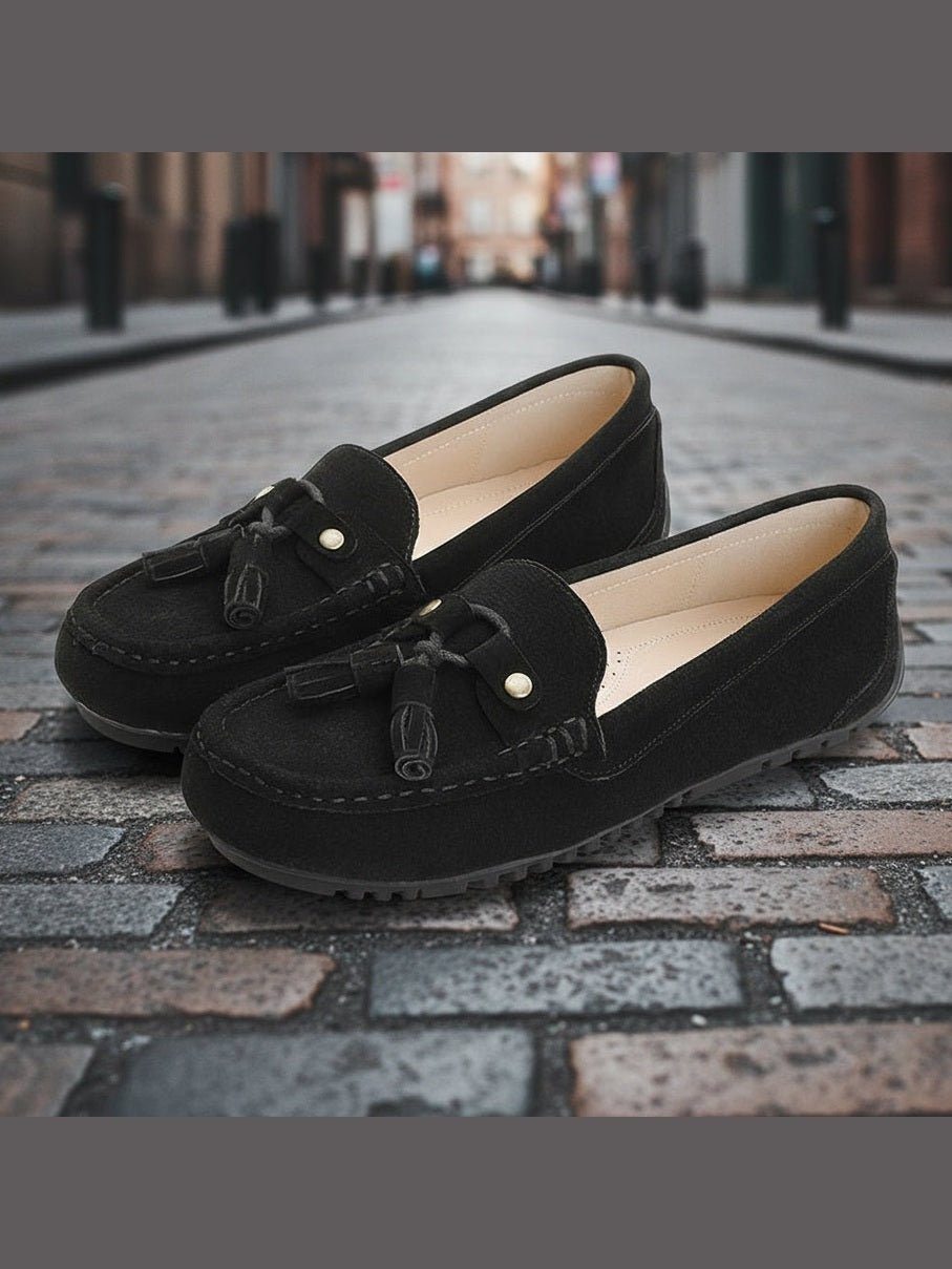 Soft-Bottom Non-Slip Slip-On Loafer Flats — Women’s Easy Comfort Shoes - Courbe et Compagnie