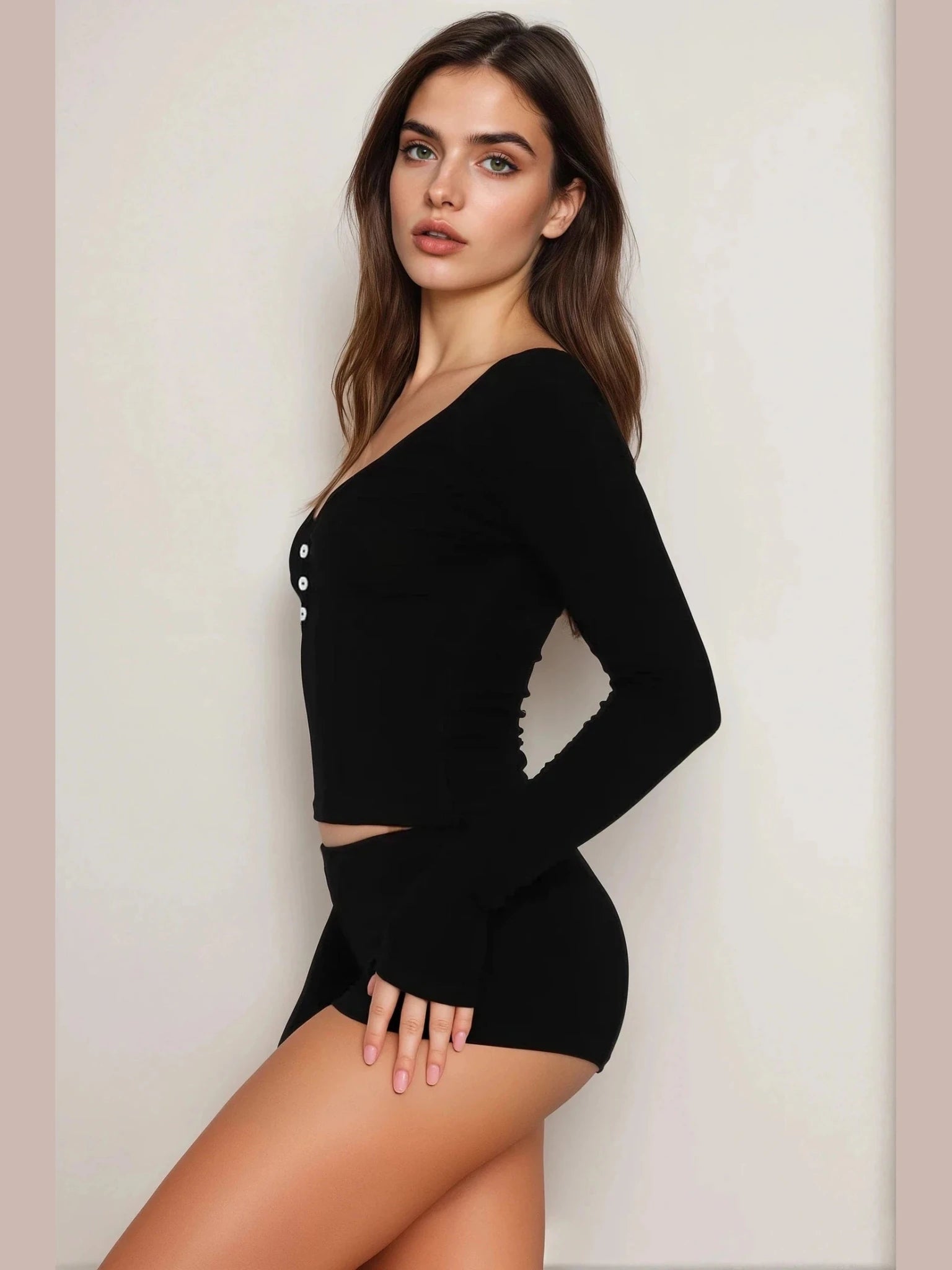 Soft Long Sleeve Loungewear Set - Courbe et Compagnie