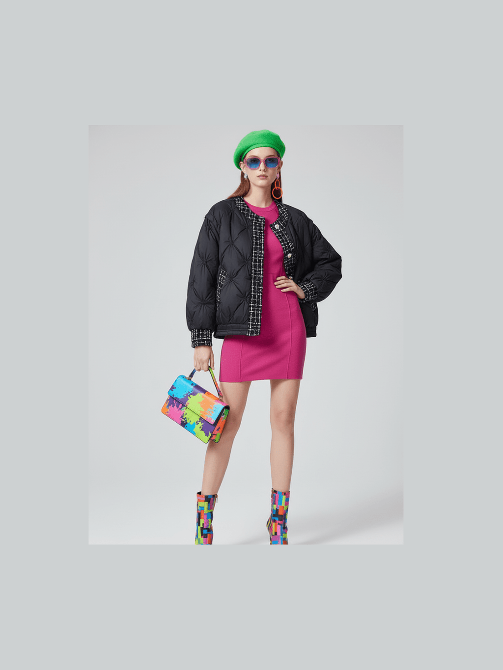 SOHO Hybrid Bomber-Tweed Jacket BYMANYC ® New York - Courbe et Compagnie