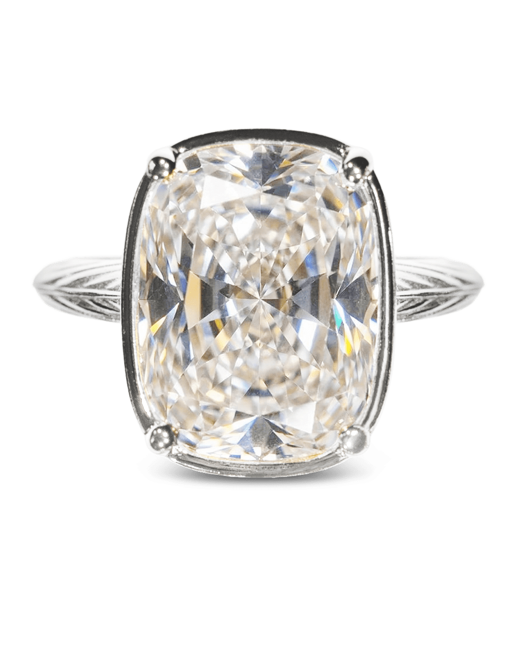 Sterling Silver Elongated Cushion Cocktail Ring - Courbe et Compagnie