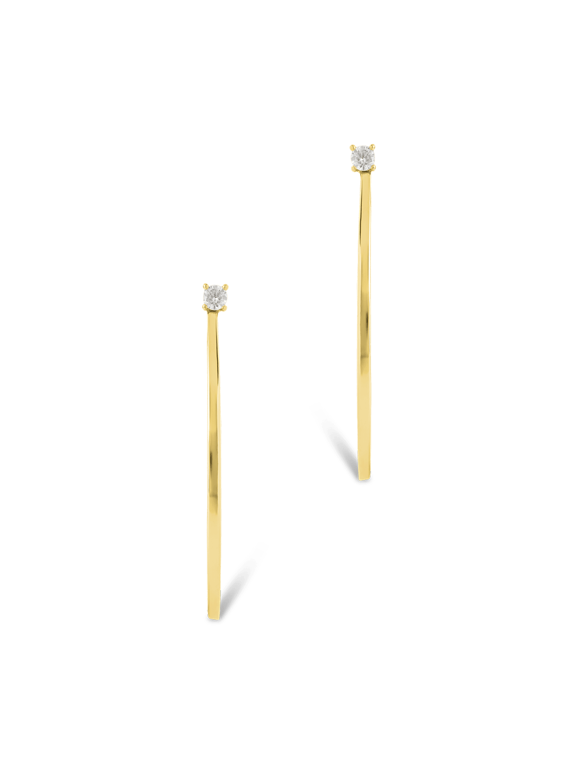 Sterling Silver Kamryn Luxe Stone Accent Hoops - Courbe et Compagnie