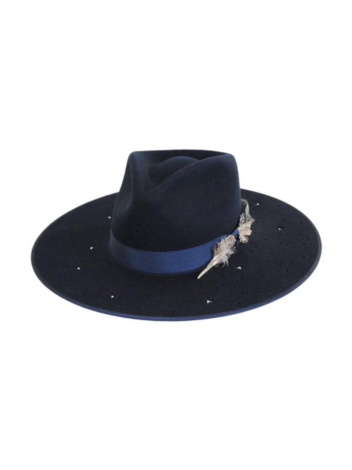 Stetson Night Sky S - Wide Brim Fedora Wool Felt Cowgirl Hat - Courbe et Compagnie