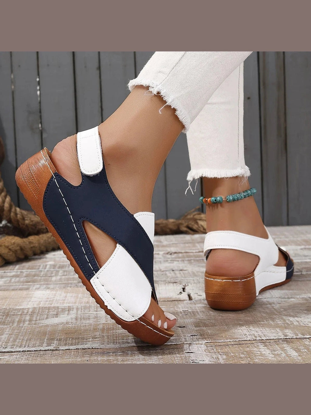 Summer Shoes Women Sandals Plus Size Walking Shoes Casual Women Shoe Wedge Sandals Ladies Party Female Footwear Women Sandal - Courbe et Compagnie