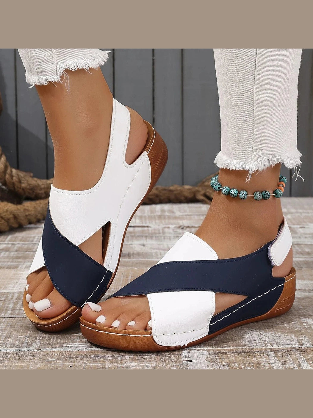 Summer Shoes Women Sandals Plus Size Walking Shoes Casual Women Shoe Wedge Sandals Ladies Party Female Footwear Women Sandal - Courbe et Compagnie