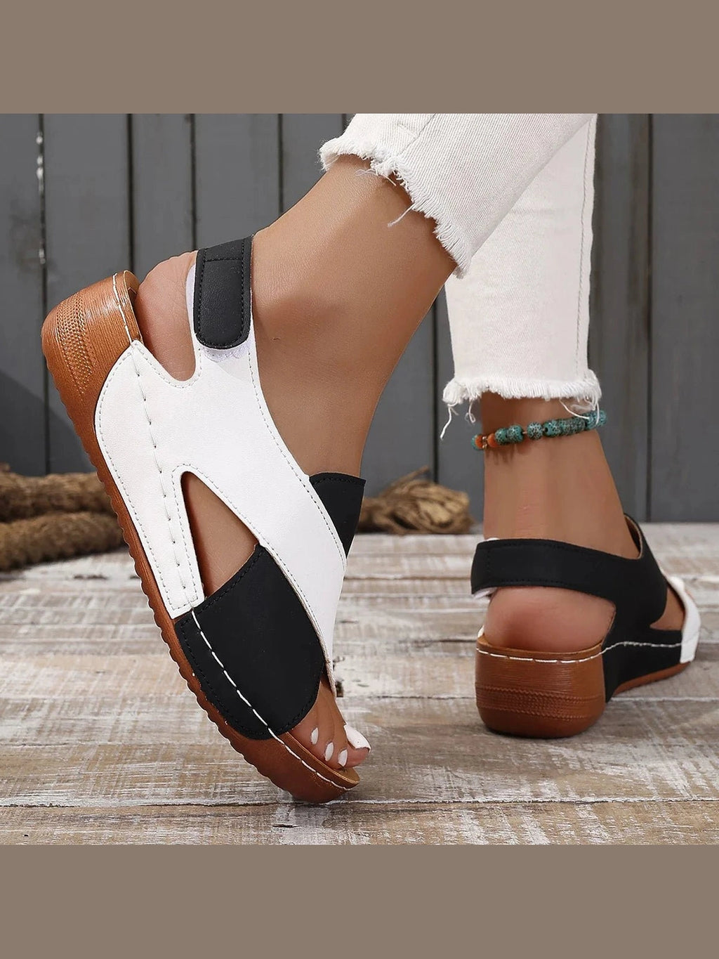 Summer Shoes Women Sandals Plus Size Walking Shoes Casual Women Shoe Wedge Sandals Ladies Party Female Footwear Women Sandal - Courbe et Compagnie