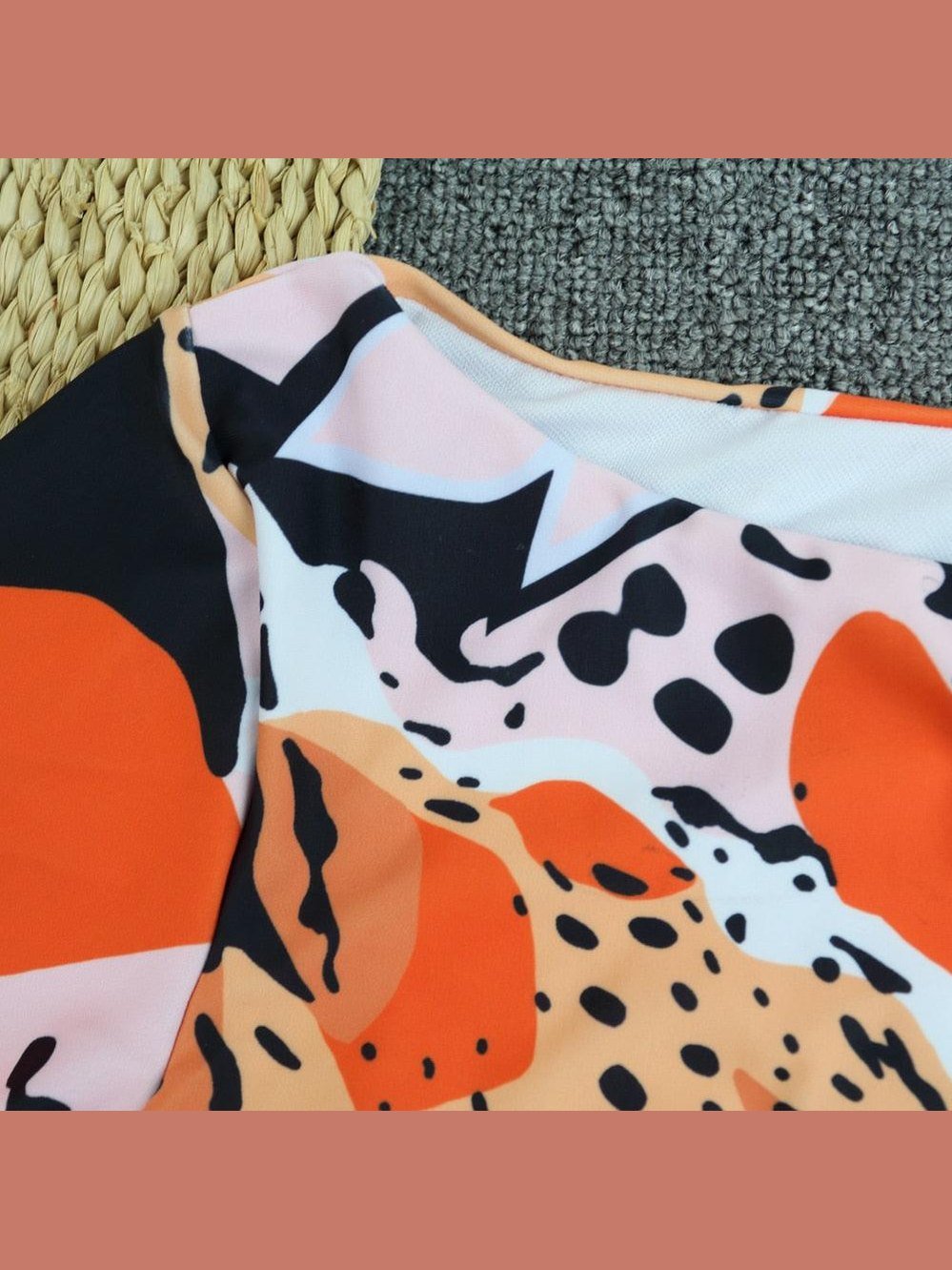 Surfing Swimsuit For Women Bikini Long Sleeve Swimwear Tiger Print Push Up Summer Bath Suit Two Piece Surfing Rash Guard Bikini Long Sleeve Swimsuit Set - Courbe et Compagnie