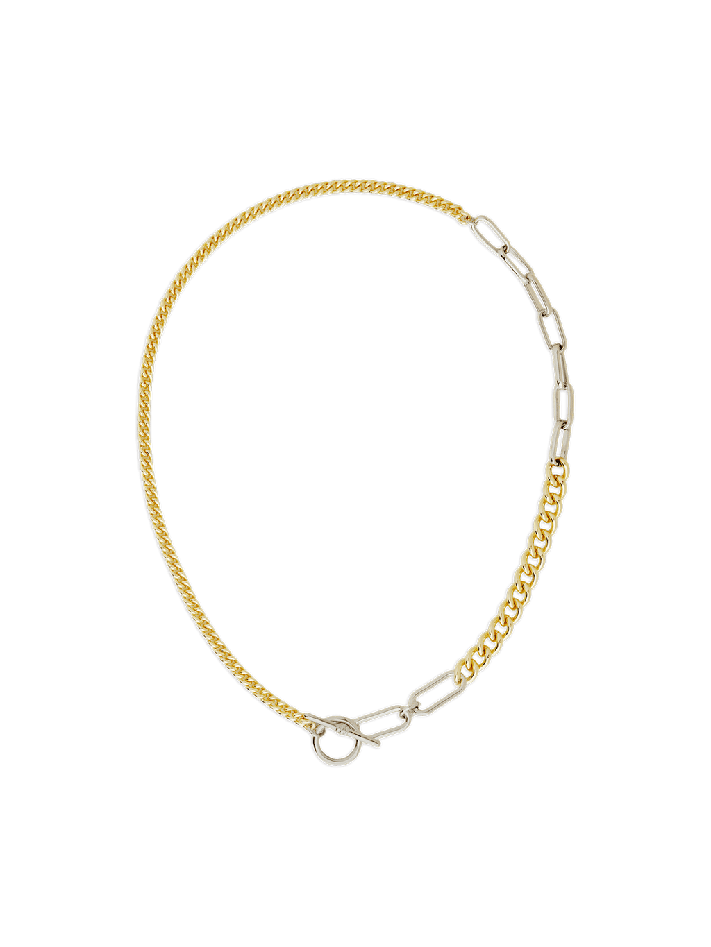 Suzanne Mixed Link Dual Tone Chain Necklace - Courbe et Compagnie