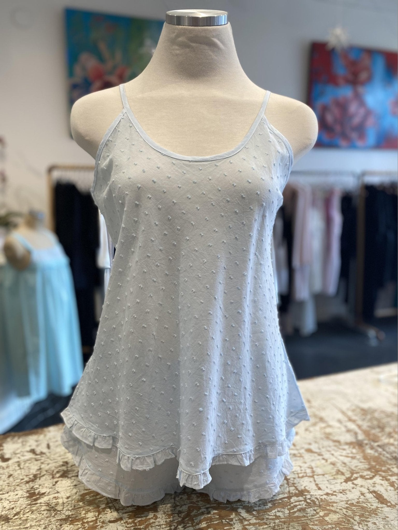 Swiss Dot Camisole and Shorties - Courbe et Compagnie