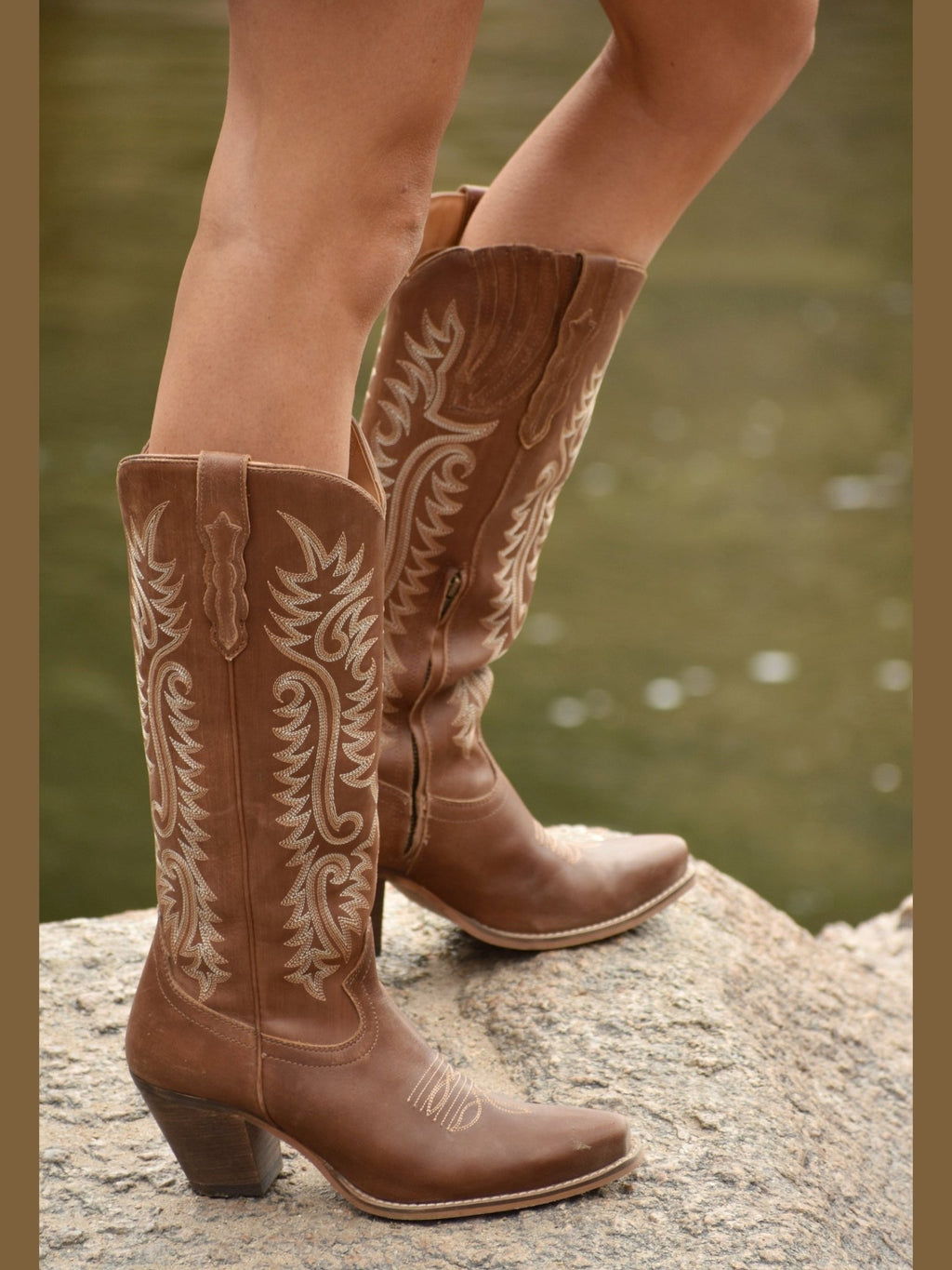 Sylvia Prairie Leather Boots - Courbe et Compagnie