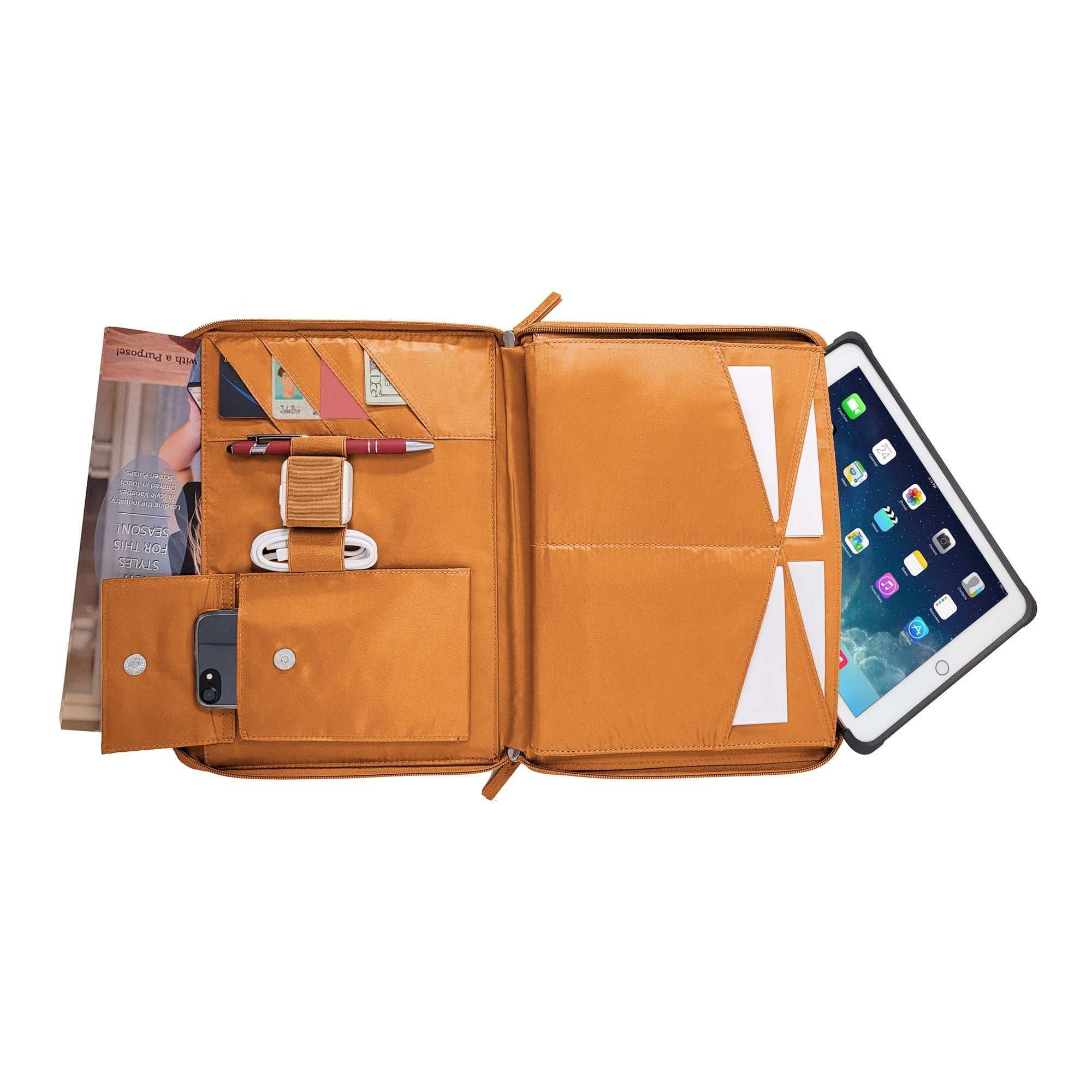 Tailored Tablet Case w/Pouch - Courbe et Compagnie