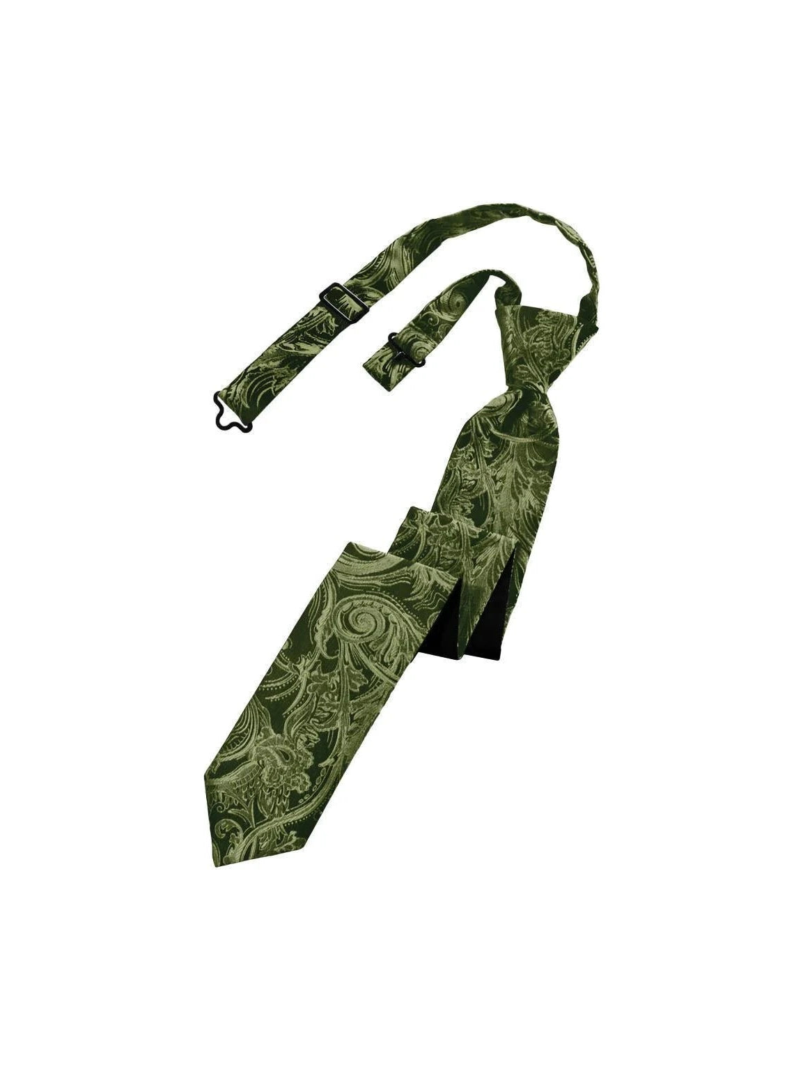 Tapestry Skinny Necktie Pre- Tied - Courbe et Compagnie