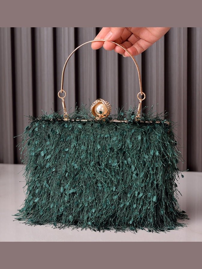 Tassel Handbags Women Dress Party Evening Bag Fashion Luxury Designer Square Bags Crossbody Shoulder Bag Ladies - Courbe et Compagnie