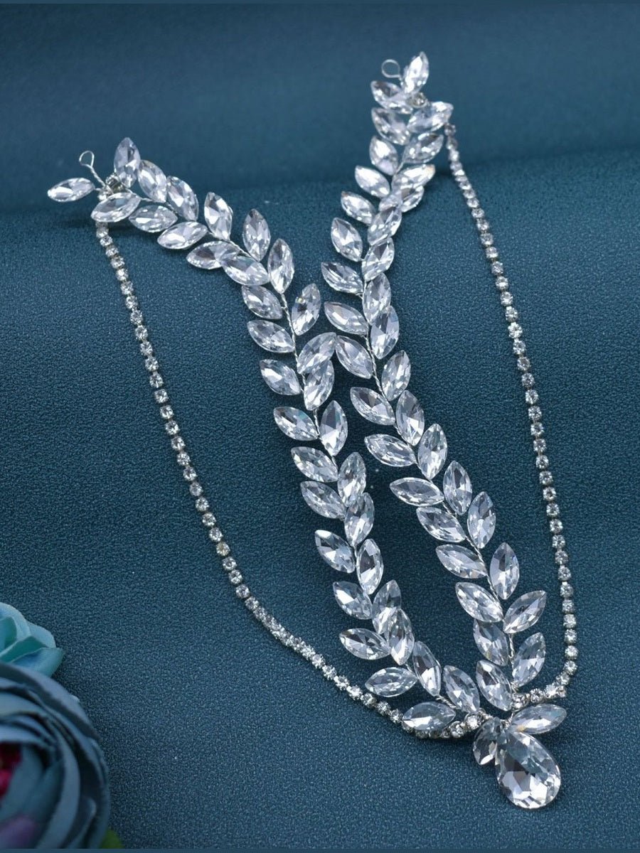 Teardrop Crystal Forehead Chain Hair Accessory - Courbe et Compagnie