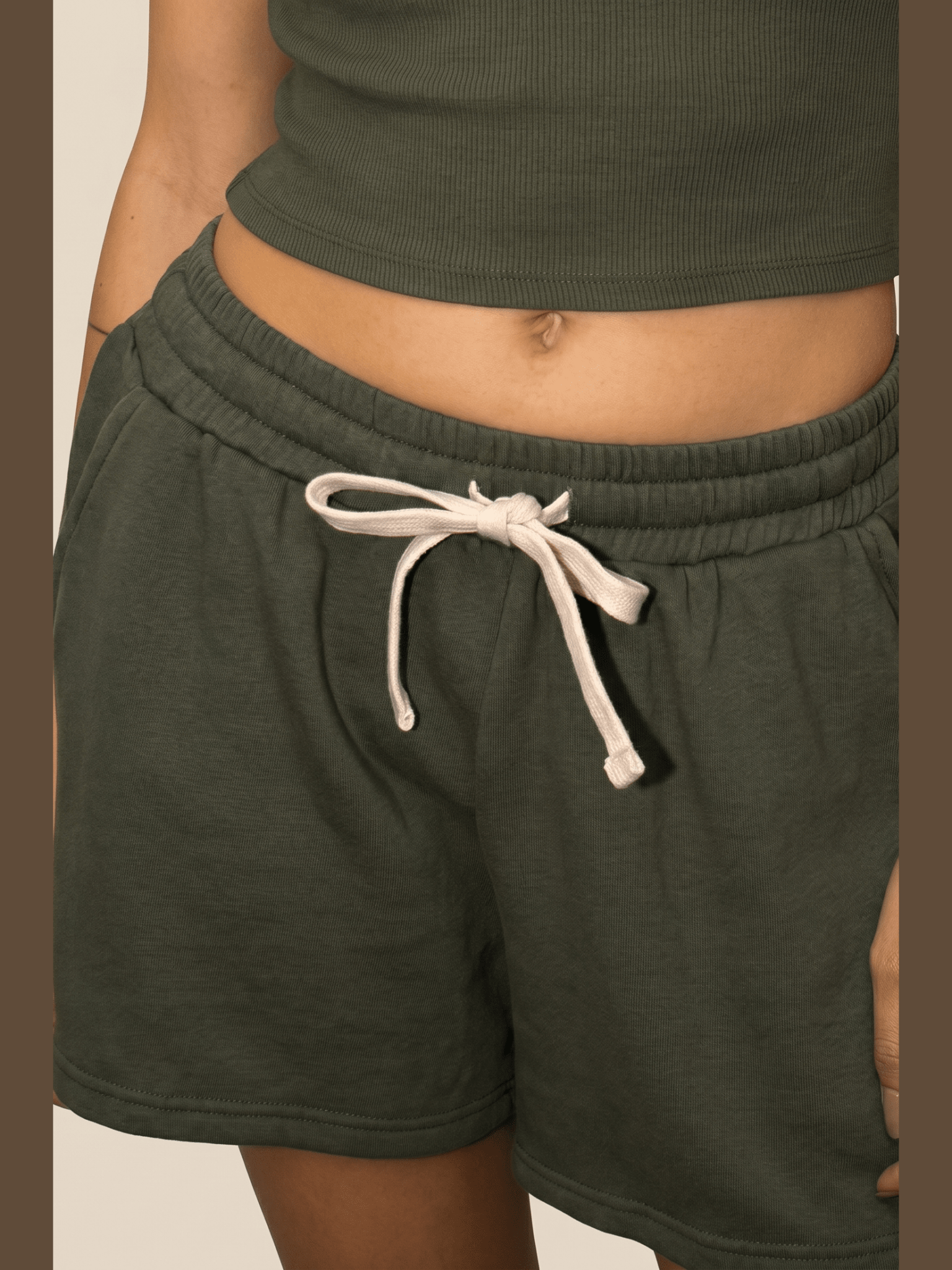The Bonnie Shorts - Olive - Courbe et Compagnie