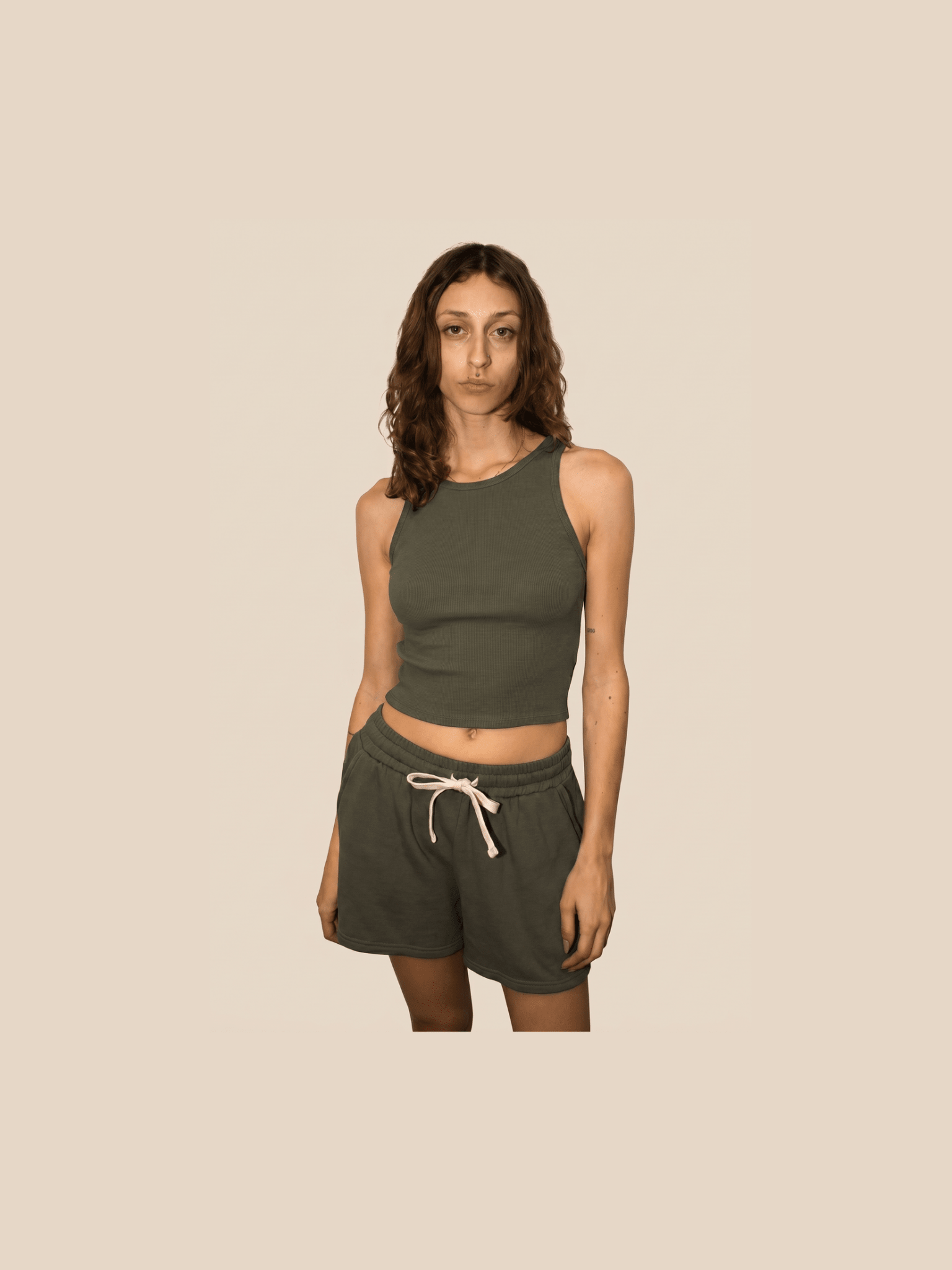 The Bonnie Shorts - Olive - Courbe et Compagnie