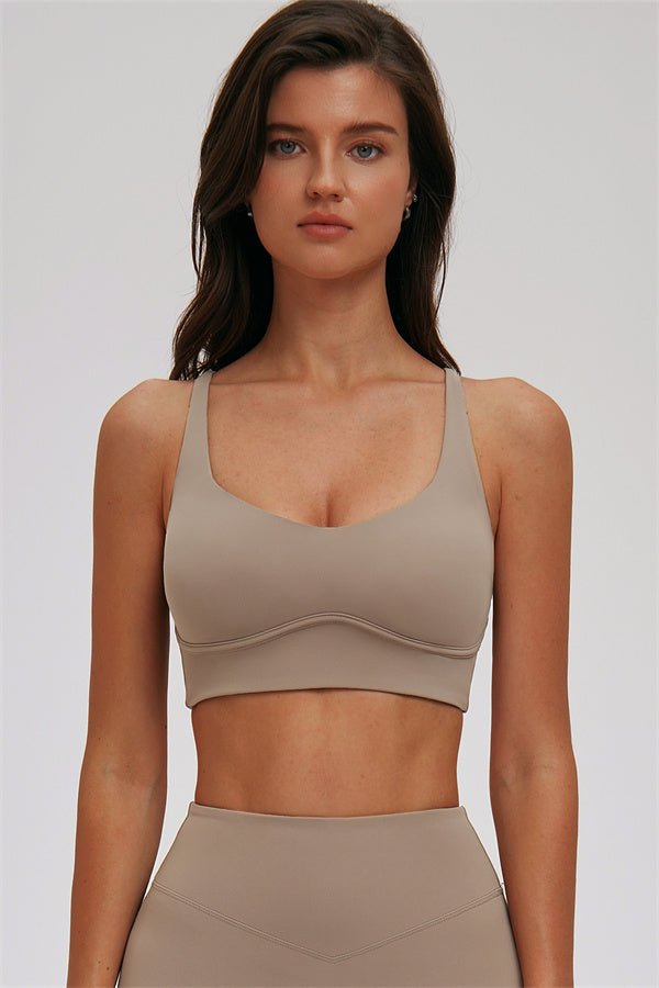 The Kinetic Zip Jacket Cross Back Sports Bra Leggings 3-Piece Set - Courbe et Compagnie