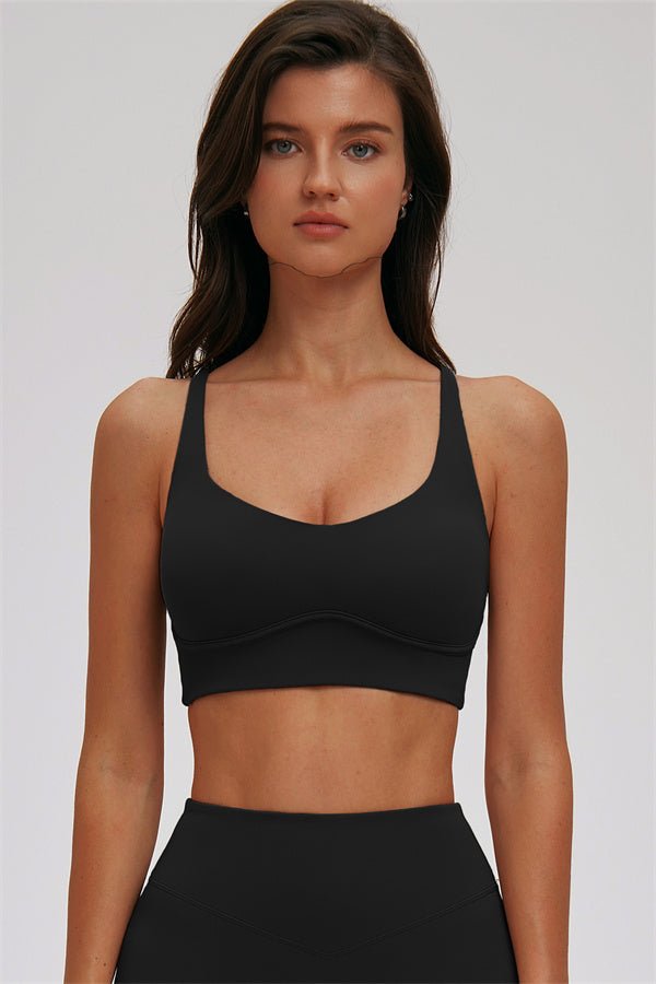 The Kinetic Zip Jacket Cross Back Sports Bra Leggings 3-Piece Set - Courbe et Compagnie