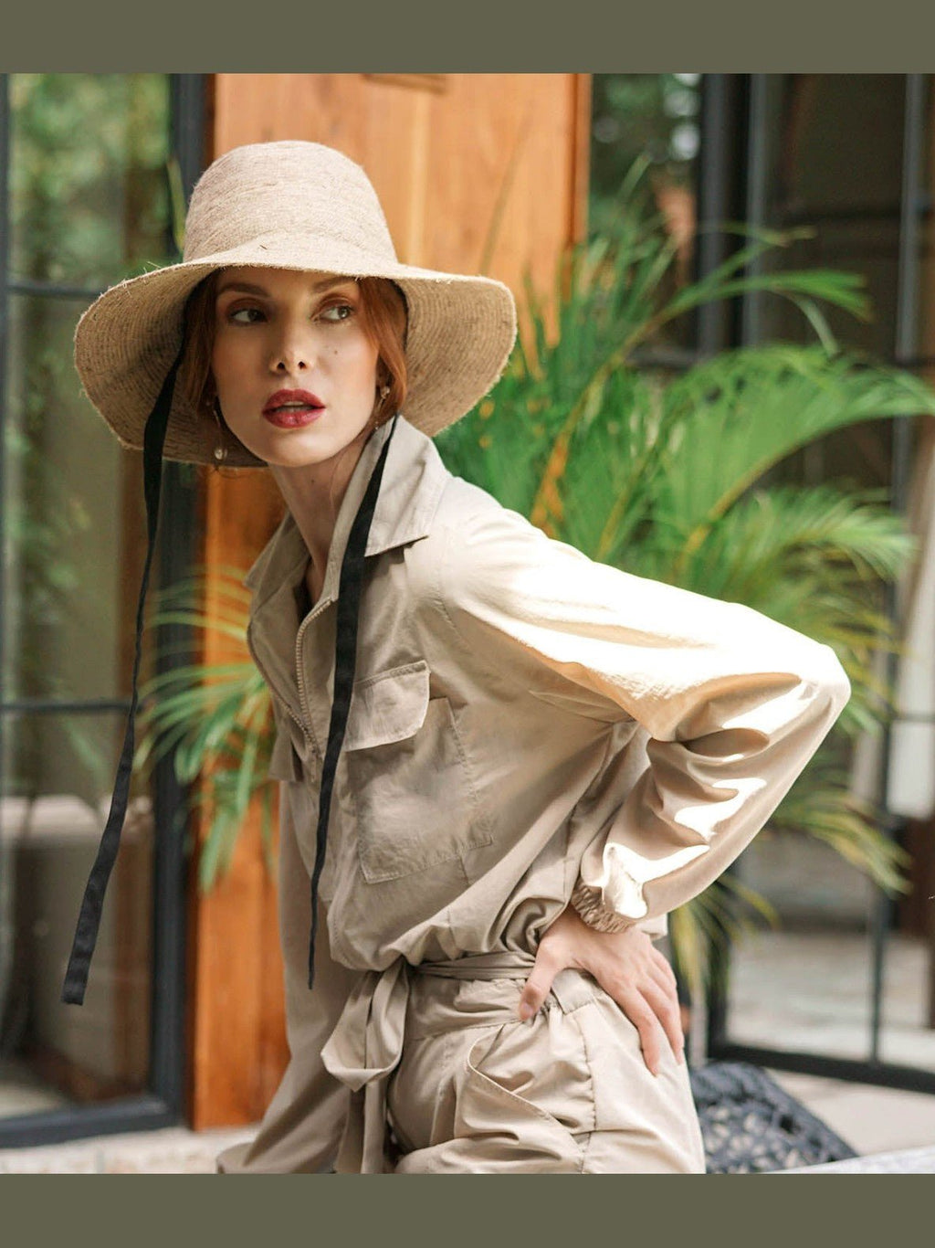 The Meg Jute Straw Hat In Beige - Courbe et Compagnie