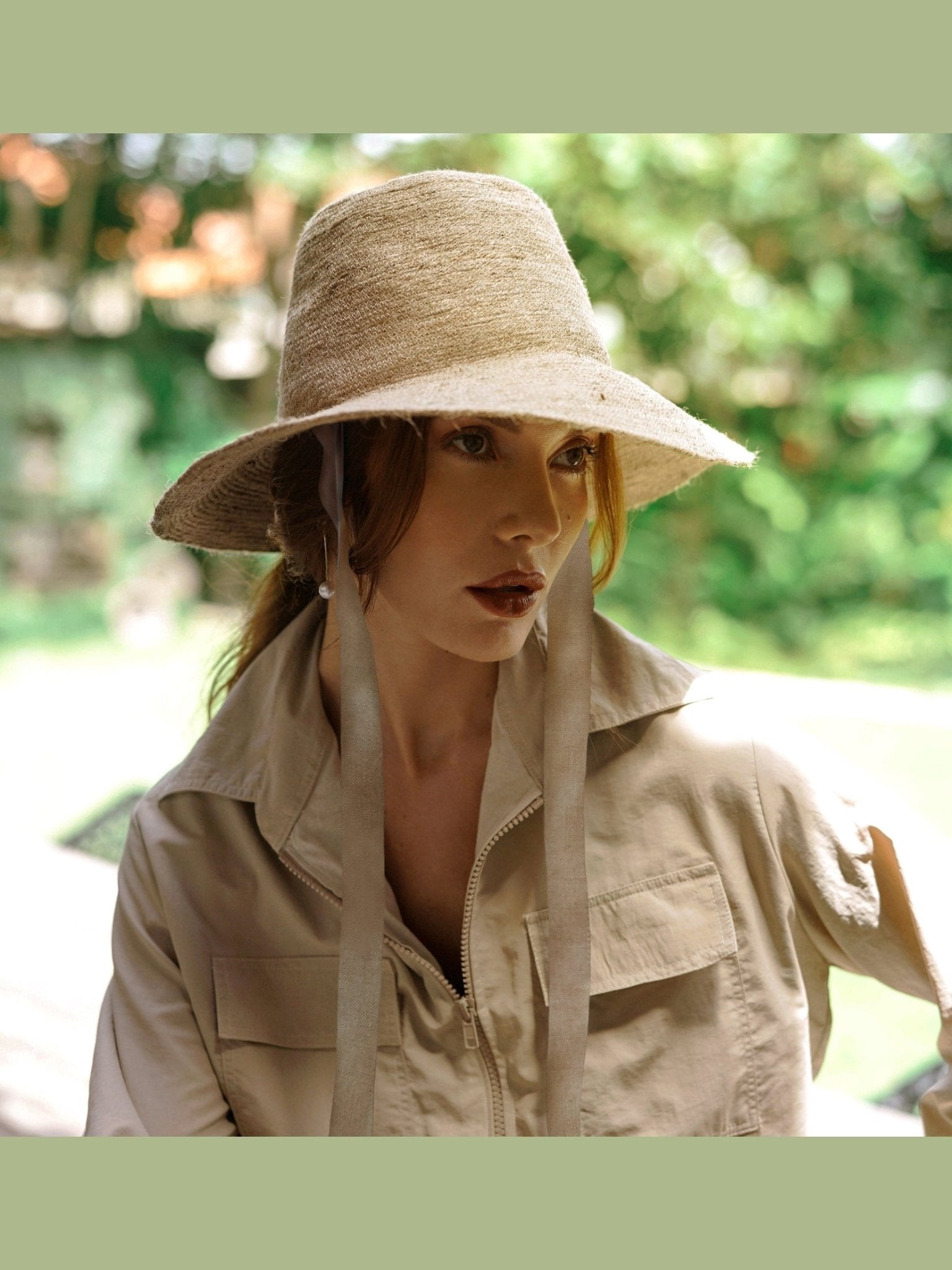 The Meg Jute Straw Hat In Beige - Courbe et Compagnie