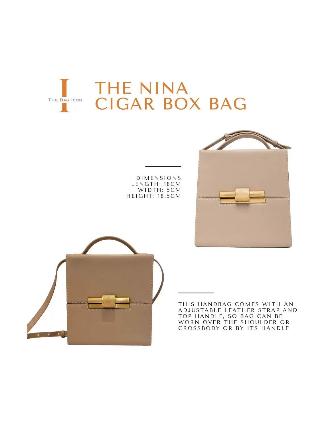 THE NINA CIGAR BOX BAG - Courbe et Compagnie