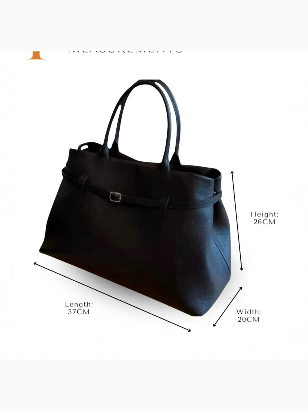 THE XL SARAH LARGE BELT TOTE BAG - Courbe et Compagnie