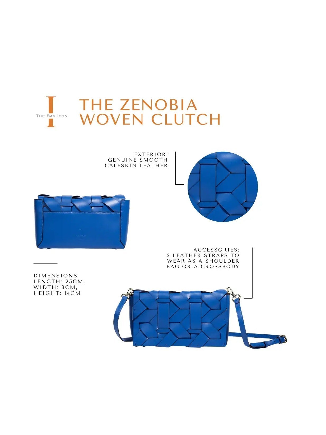 THE ZENOBIA WOVEN CLUTCH - Courbe et Compagnie